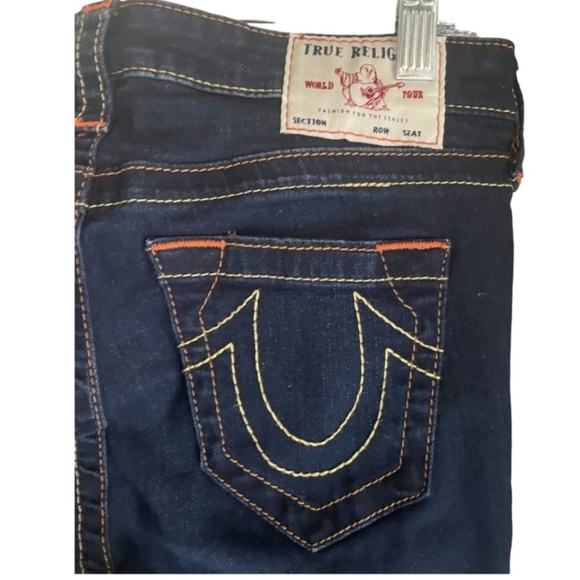 True Religion Y2K Vintage Halle Jeans Darkwash Size 29 - Picture 2 of 8